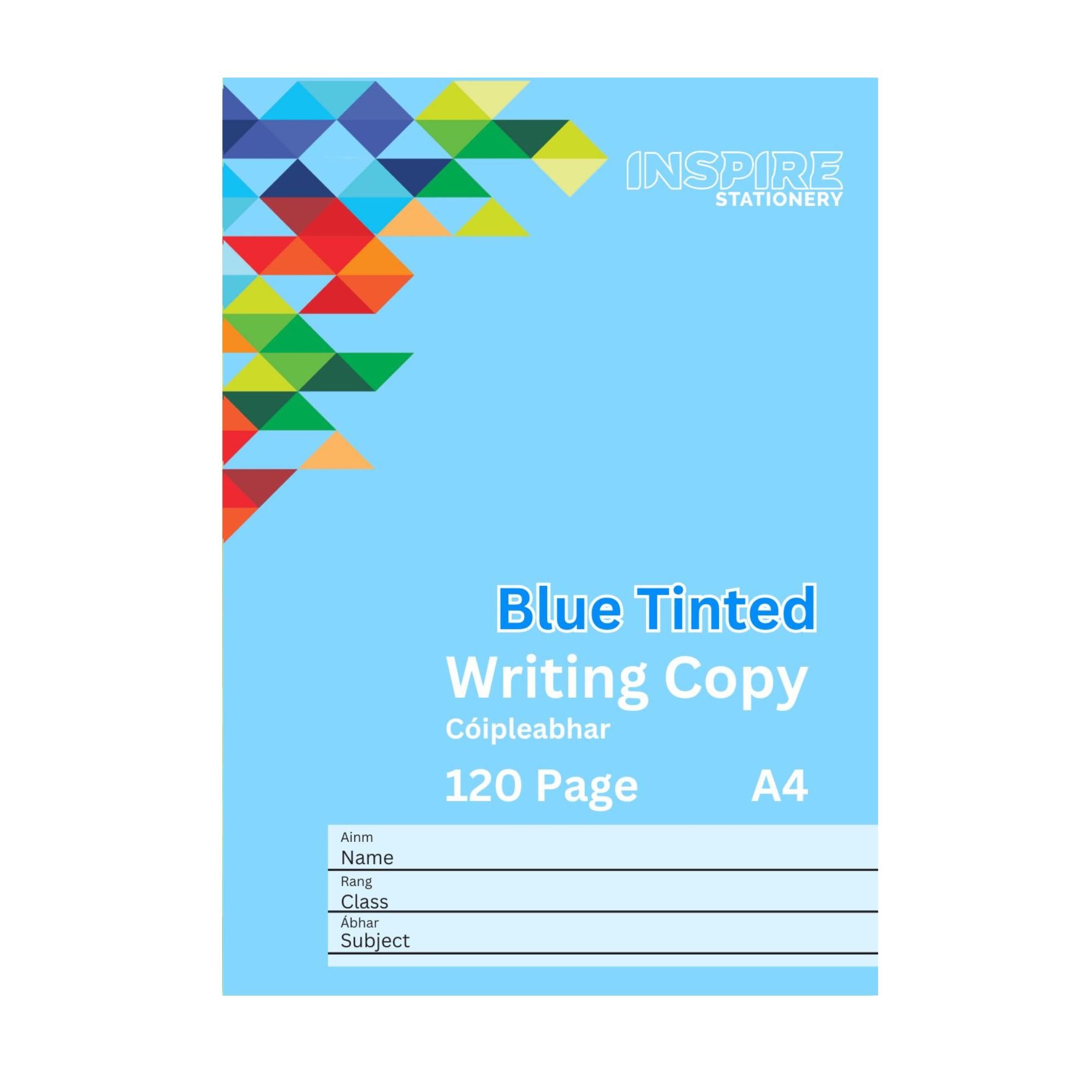 Visual Aid A4 120pg Writing Copy - Blue